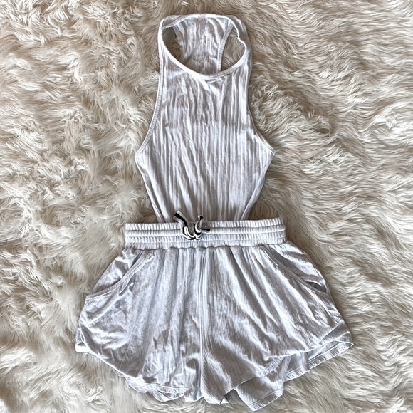 Free People FP Movement Blissed Out Romper in White - Picture 6 of 12